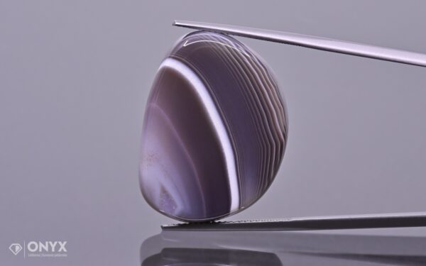 Botswana Agate convex flat irregular 28.5×21.5 mm