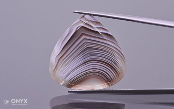 Botswana Agate low cabochon irregular 24.5×24.5 mm