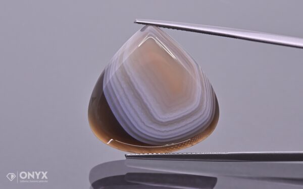 Botswana Agate low cabochon irregular 24.5×24.5 mm