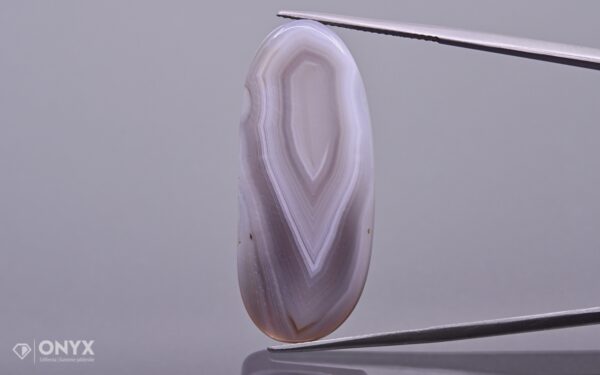 Botswana Agate convex flat irregular 37.5×16 mm