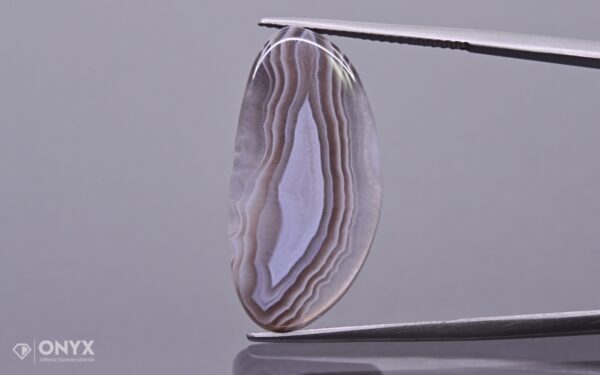 Botswana Agate convex flat irregular 27.5×13.8 mm