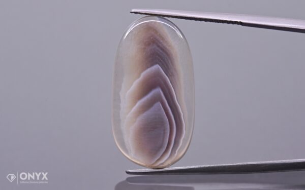 Botswana Agate convex flat irregular 26.3×14 mm
