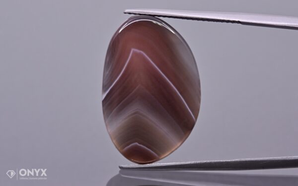 Botswana Agate convex flat irregular 24×16 mm