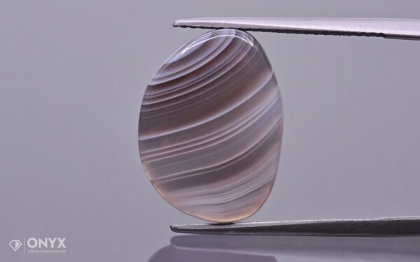 Botswana Agate convex flat irregular 17.5×13 mm